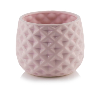 Ghiveci ceramica roz model romb