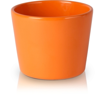 Ghiveci ceramica uni portocaliu 13x10cm