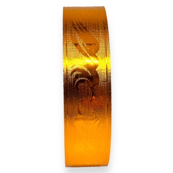 Rola 3cm Metalizat  Auriu Model Valuri