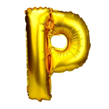 Balon gonflabil auriu 55 cm litera P AFO
