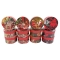 Set 12 Cutii Rotunde Mixte Santa Claus si Craciunite