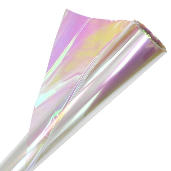 Celofan transparent iridescent 1m x 10m