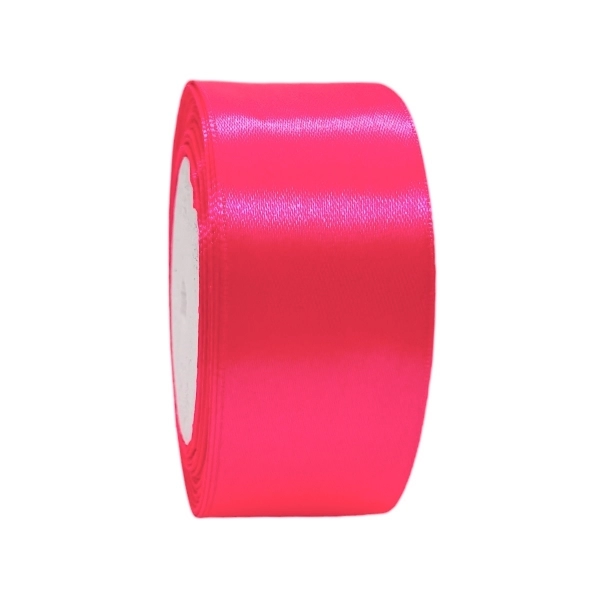 Rola Satin 4cm roz neon